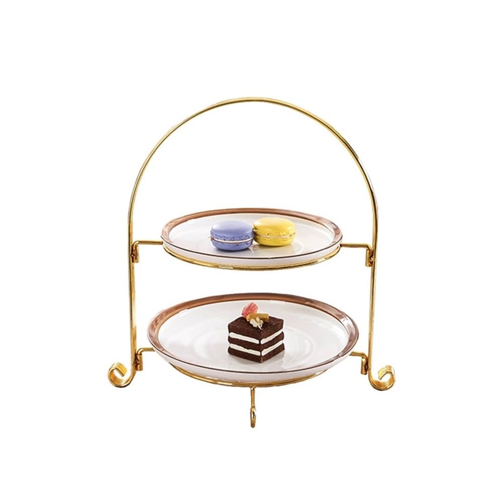 zhangrui1888 Cupcake Stands Dessert Paper Cup Cake Rack, Two-layer Snack , , Kitchen Baking Utensils Afternoon Tea Stands