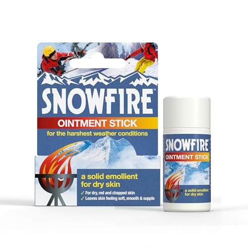 Snowfire Ointment Stick, Natural, Vegan, Cruelty Free, for Dry Skin, Emolient Ointment Stick, 18 g