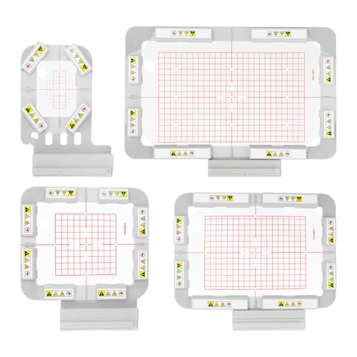 Image of Sew Tech Magnetic Embroidery Hoops for Brother Innovis NQ1700E NQ1600E NQ1400E NQ3600D Stellaire XE1 Dream Machine 2 VE2200 4000D 1500D V7 V5 VM5200 Babylock Embroidery Machine Hoop (4in1-BMK)