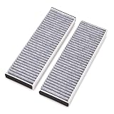 TOPAZ 2pcs Cabin Air Filter Compatible with Audi A6 2006-2011, A6 Quattro 2005-2011, R8 2008-2015,