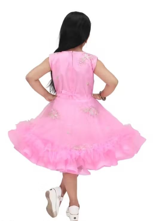 Image of Chic Cotton Blend Party Dress for