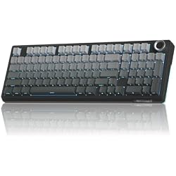 SOLAKAKA KI99 Pro 96% Wireless Mechanical Keyboard, RGB Gaming Keyboard, Hot-Swappable Pre-Lubed Switches, Gasket Structure Creamy Keyboards (Gradient-Black, Non-Silent Version)