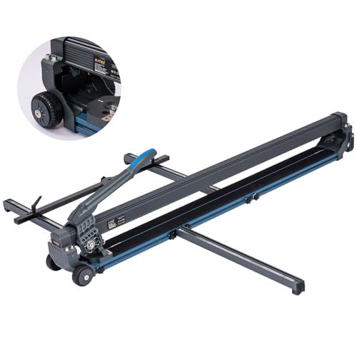 KATSU Tools Coupe-Carreaux Manuel 48 1200 mm, Haute Précision Guidé Par Laser, en Alliage d'Aluminium Robuste avec Roues, Machine de Découpe de Carreaux et de Murs en Céramique et Porcelaine