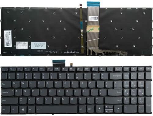 New US Black English Backlit Keyboard (Without palmrest) for Lenovo Ideapad Slim 5 16ABR8 5 16IAH8 5 16IRL8 Slim 3 15IRU8 3 16ABR8 3 16IRU8 Slim 3 15ABR8 3 15AMN8 3 15IAN8