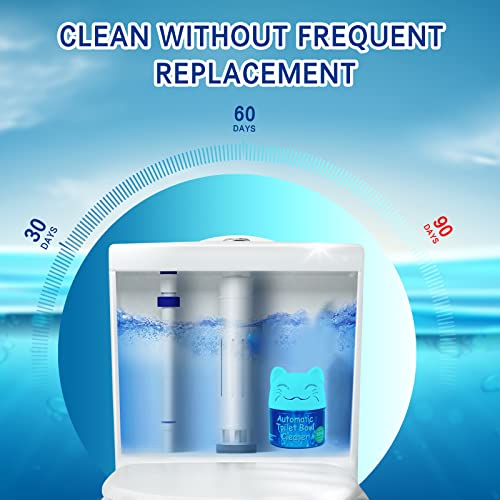 Image of Simple Life Toilet Bowl Cleaner | Automatic Long-Lasting Toilet Bowl Cleaner Tablets | Easy-To-Use, Septic Safe Toilet Cleaner in Bottle | Powerfully Cleans and Prevent Stain Build Up | 3 Count