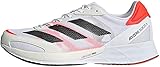 Adidas Laufschuh adidas Herren Adizero Adios 6 M Laufschuh, FTWR White Core Black Solar Red, 44 2/3 EU