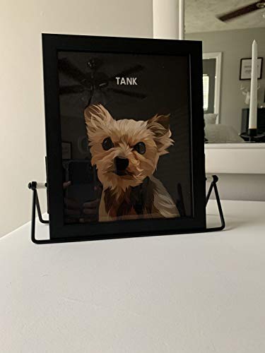 Kindred Splendor Modern Custom Portrait Poster Prints With Your Photos For Pet/Animal, Personalized Pictures For Wall To Print Framed Christmas Stocking Stuffers Gift (Charcoal, 12X16) #TOP4