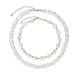 Puka Shell Choker Necklace Set, Cowrie Seashell Necklace, Vsco Conch Shell Necklace, Puka White Chips Surfer Shell Necklace Choker for Men, Boho and Statement Trendy Jewelry, Gift for Women Girls