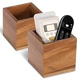 Compartiments de rangement individuels : chaque porte-télécommande en bois vintage a son propre compartiment de rangement séparé qui peut être placé dans différents endroits. Vous pouvez en placer un dans le salon pour les télécommandes de télévision et un autre pour d'autres petits objets lorsque vous dormez. Idéal pour organiser dans différentes pièces, il permet une utilisation flexible sans avoir à concentrer tous les supports en un seul endroit. Ainsi, chaque pièce reste intacte et organisée.
