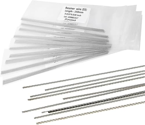 Fils de contention orthodontique pour eviter le deplacement des dents