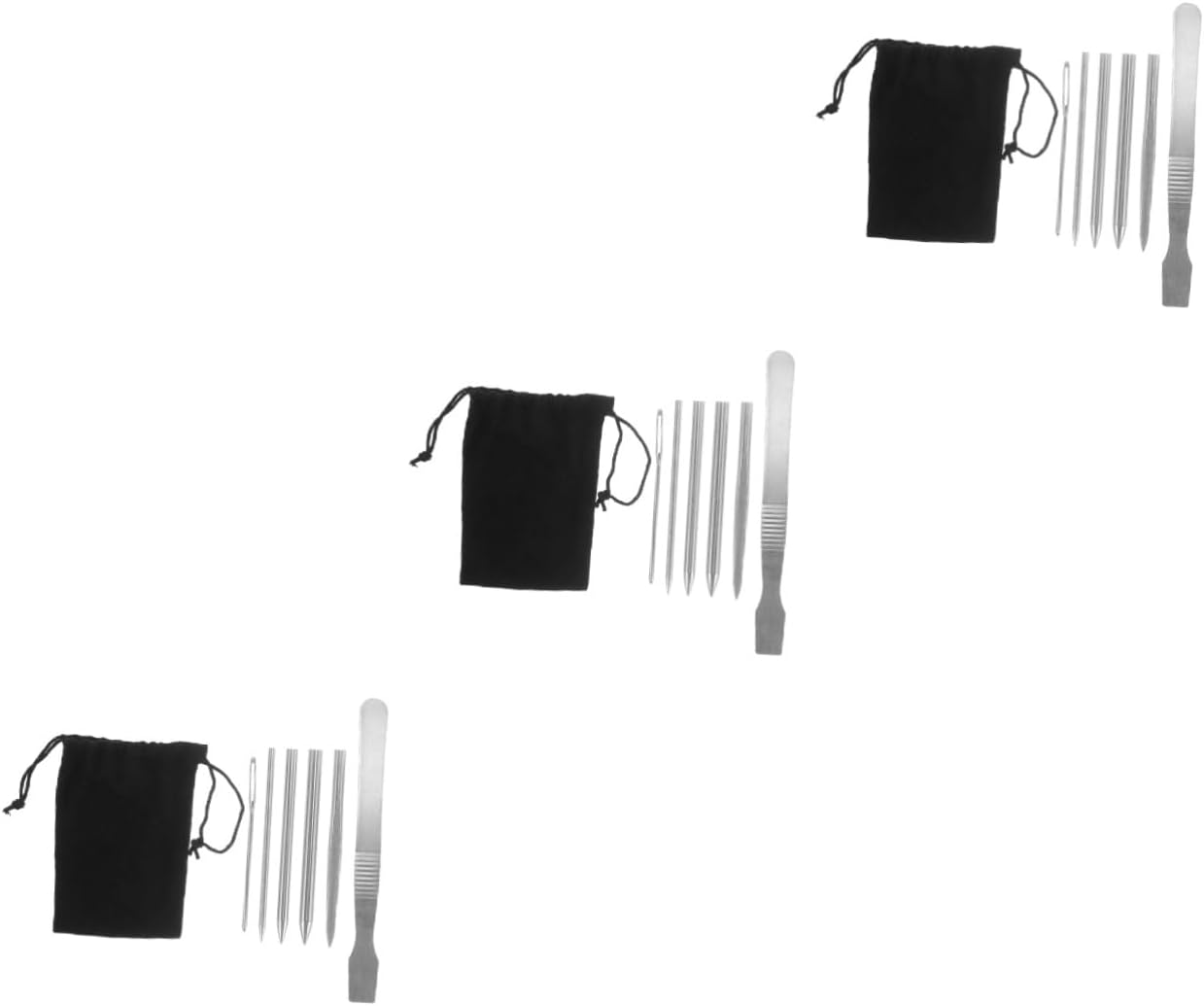 EXCEART 3sets Stitching Set Multi Knitting Needles for Weaving and DIY Projects