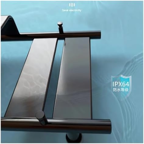 Electric Towel Rack No Punching Carbon Fiber Heating Bathroom Towel Drying Rack Bathroom Warmer Bathroom Accessories (77x52)