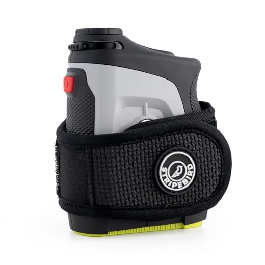Stripebird - 2.0 Slim Golf Magnetic Rangefinder Wrap Mount (Form Fitting Strap - Stealth Black) - Easily Access Range Finder Device While You Golf - Buckle-Less Strap