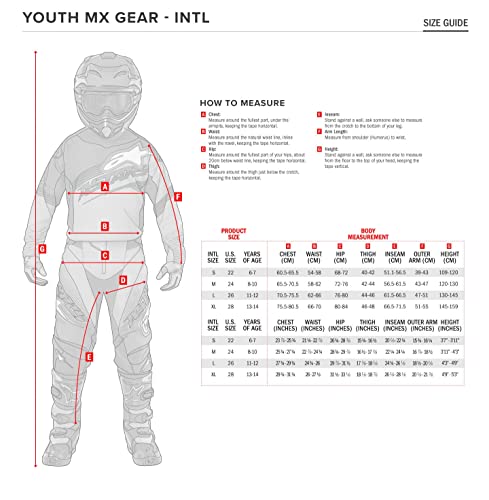 Alpinestars Kids Racer Compass Jersey Black/Yellow Fluo/Coral Xs (3732122-1534-Xs) #TOP2