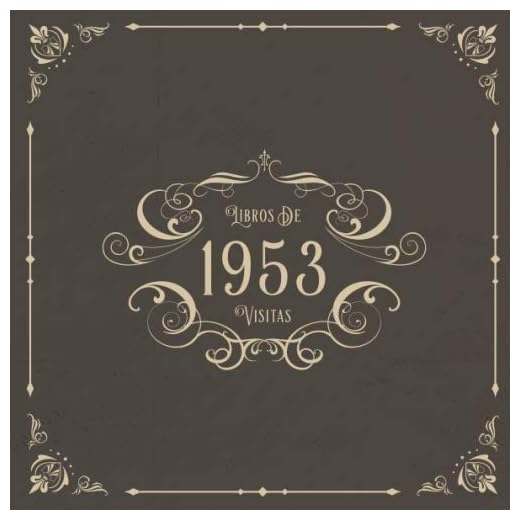 1953 Libros de Visitas: Libros de visitas para fiestas de cumpleaños de estilo vintage para que la familia y los amigos inserten saludos y mensajes | 100 páginas