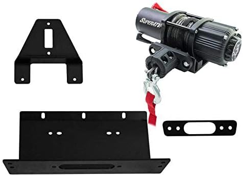 Placa de Montaje SuperATV Black Ops 3500 LB para Polaris miniatura 1