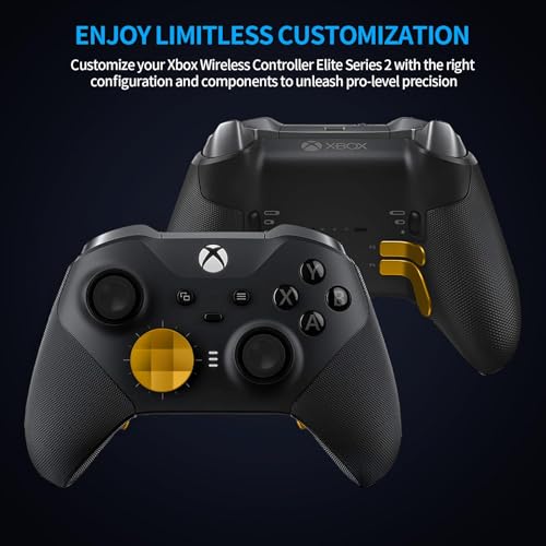 13 in 1 Magnetic Thumbsticks Analog Sticks Replacement Joystick Parts Repair Accessories Kit Component Set with 4 Paddles, 2 D-Pads, 1 Tool for Xbox Elite Series 2 and Core Controller