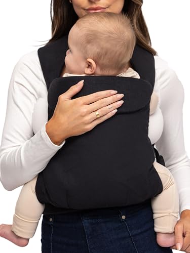 Image of WildBird - Aerial Buckle Carrier - 2-24 Months - Standard (XS-XL) Raven - Front or Back Carry - Cross Straps, Lumbar Support, Headrest - Hip Healthy - Baby Carrier - Baby Essentials - New Mom Gifts
