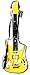 Produktbild E-Gitarre gelb 64 cm