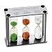 Lily's Home Perfect Tea Timer Three-In-One 3-4-5 Minute Sand Hourglass Timers