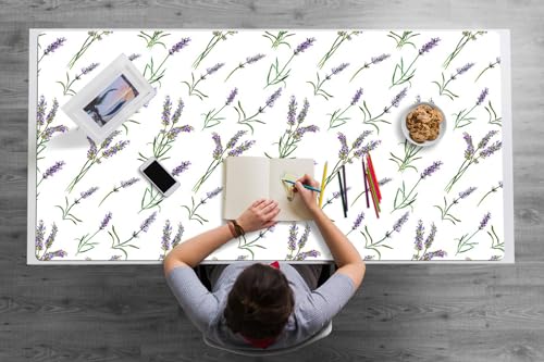 Couverture de bureau lavande pour protéger votre table de maison en PVC