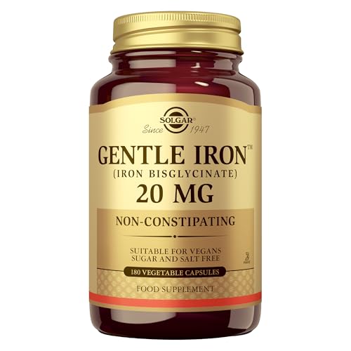 Solgar | Hierro GentleTM (Hierro bisglicinato) | 180 Cápsulas vegetales