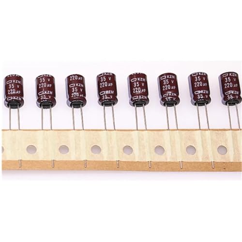 Condensateurs électrolytiques 35V 220uF radial haute fréquence 100pcs