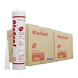 White BioSeal All Purpose Acrylic Latex Silicone Caulk -PAINTABLE- White Silicone Caulk 10.1oz Tube