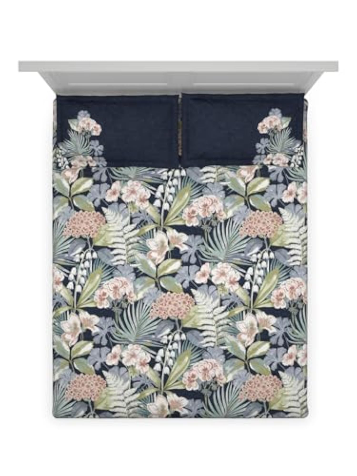 Cotton Queen Bed Sheet Set with 2 Pillow Covers