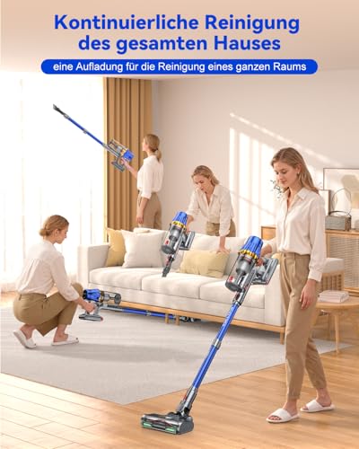 Selbstreinigender Zyklon-Behälter (1 - Detailansicht von Huhuba H9 Akku Staubsauger 58kPa Deal – Dealfoxx.de