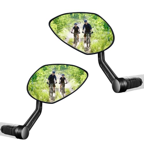 Espejo retrovisor grande para evitar puntos ciegos en manillares de 14-20 mm