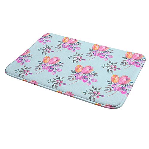Tapis de bain absorbant l'eau et antidérapant lavable en machine