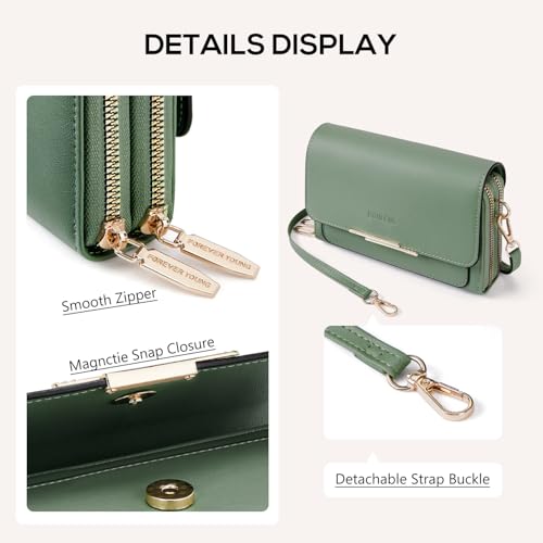 Small Crossbody Bag for Women,Cell Phone Purse Women's Shoulder Handbags Wallet Purse with Credit Card Slots - Image 7