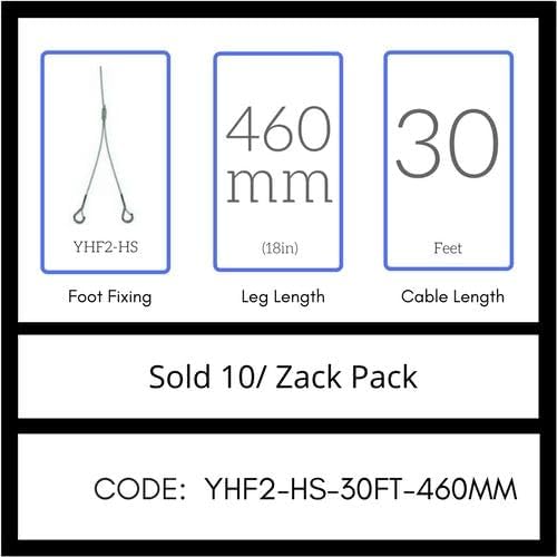 GRIPPLE No. 2 x 30' Y-Hook Hangers (YHF2-HS-30FT-460MM) Pack of 10, USA Made