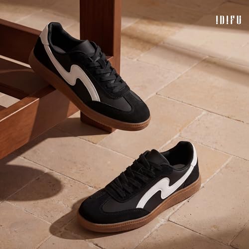 Image of IDIFU Womens Fashion Sneakers Comfortable Cute Casual Tennis Shoes