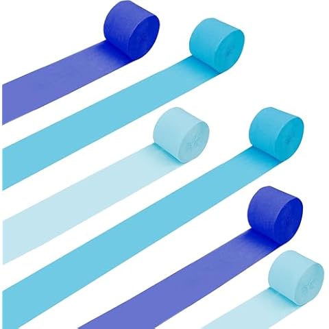 BELLE VOUS Blue Crepe Paper Streamers Set Cover