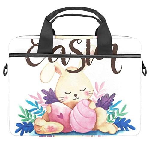 Sac ordinateur portable 13 à 14 pouces motif Lapin de Pâques au coucher du soleil