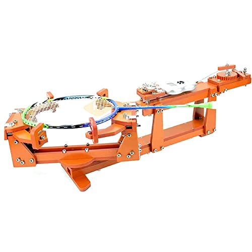Tennis Stringing Machine Tools - Portable Tabletop Racket String Machine with Accessories for 6-point Fixed 60lb Badminton String, Tennis Racket Puller Included