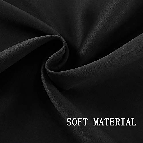 Decovsun Black Valances Extra Wide For Windows For Kitchen Blackout Thermal Insulated Curtain Valance For Bathroom/Office Short Straight Drape Valance For Bedroom Kids Room 70W X18L 1 Panel #TOP3