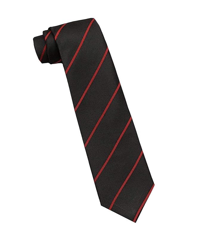 Image of Micro Fiber Stripped Neck Ties For Mens Boys Tie Length & Width - 58 Inch & 3 Inch