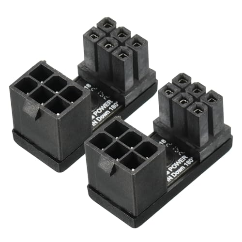 Adaptateur ATX 6 broches femelle vers mâle 180° avec circuit imprimé renforcé