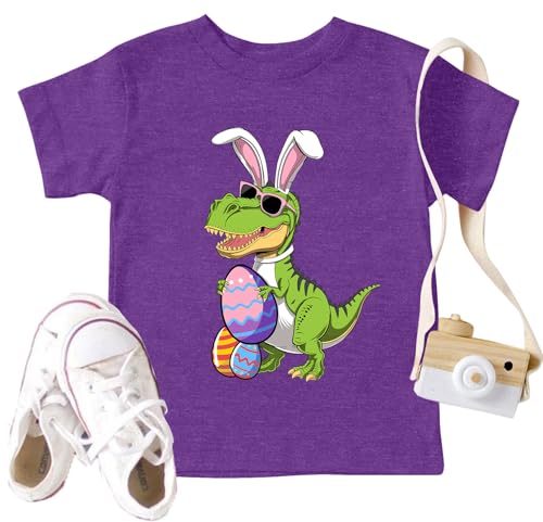 Image of Ithalt Kids Easter Shirts for Girls Cute Bunny Graphic Tshirt Easter Long Sleeve Tops 5-14y