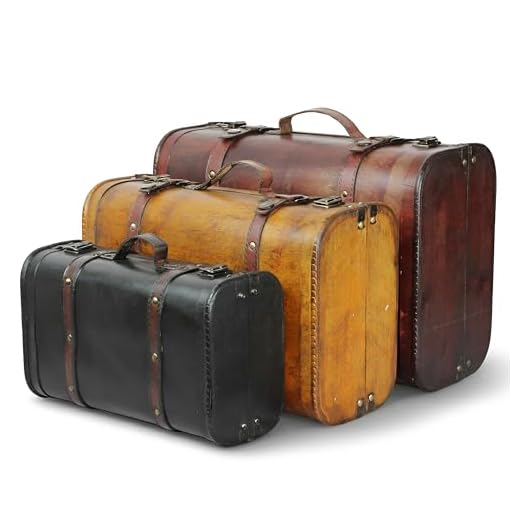 Vintage Style Luggage Suitcase Set of 3