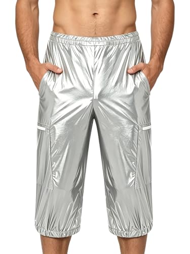 Shorts cargo anti-fuites homme en similicuir doux et léger haut de gamme