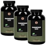 Vitabaum® Magnesiumoxid – 667 mg, davon 400 mg elementares Magnesium pro Kapsel – Hochdosiert – Vegan, Glutenfrei, Laktosefrei – 3x 365 Kapseln