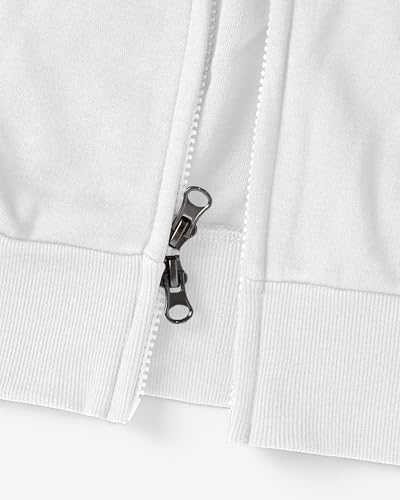 Ohoo Mens Slim Fit Double Slide Zipper Zip Up Hooded Sweatshirt Lightweight Long Sleeve Hoodie Jacket with Kanga Pocket4