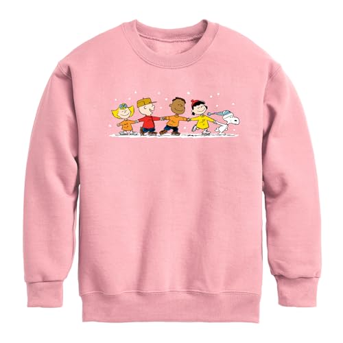 HYBRID APPAREL - Peanuts - Group Skate - Toddler & Youth Crewneck Fleece Sweatshirt