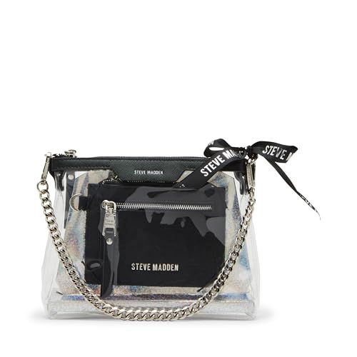 Steve Madden Womens Dominic Clear Pouch With Card Case Gift Set2