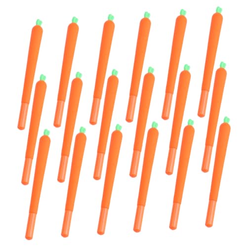 Set 24 plumas gel forma zanahoria Uonlytech para escolares