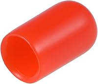 Vista 24 de uxcell 200 tapas de goma de 0.051 in (1/16") de vinilo redondo de vinilo para pernos de tubo, protectores de rosca de tornillo, color negro